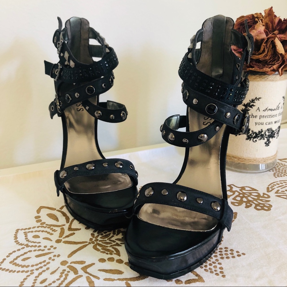 VINTAGE GUESS Studded Heels